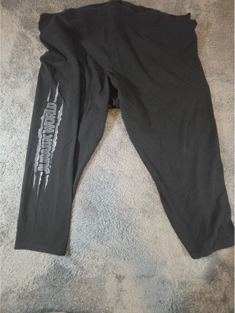 Torrid Jurassic World Plus Size 4 Black Graphic Leggings Dinosaur Logo